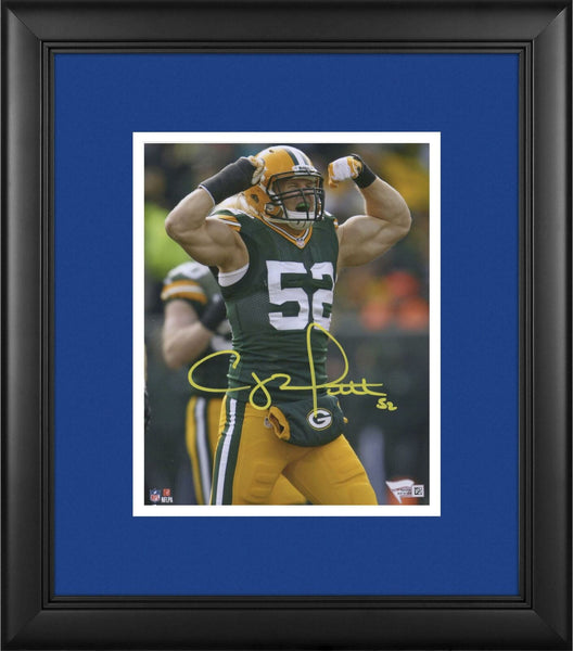 Clay Matthews Green Bay Packers Framed Autographed 8" x 10" Flex Photograph