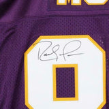 Framed Randy Moss Minnesota Vikings Signed Mitchell & Ness Purple Auth Jersey