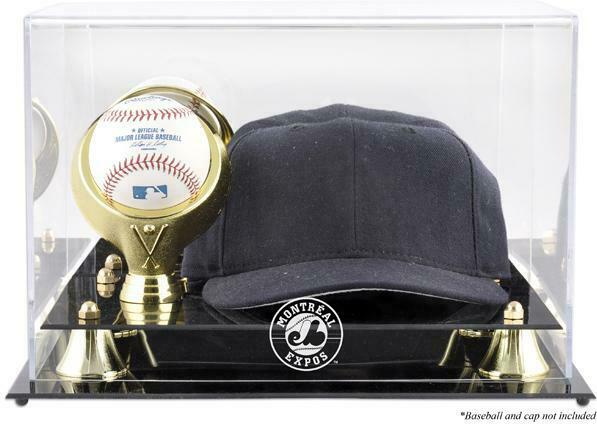 Montreal Expos Acrylic Cap & Ball Logo Display Case - Fanatics