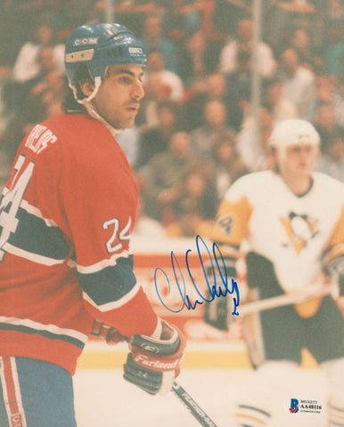 Canadiens Chris Chelios Authentic Signed 8x10 Photo Autographed BAS #AA48116