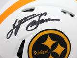 Lynn Swann Signed Pittsburgh Steelers Lunar Speed Mini Helmet-Beckett W Hologram