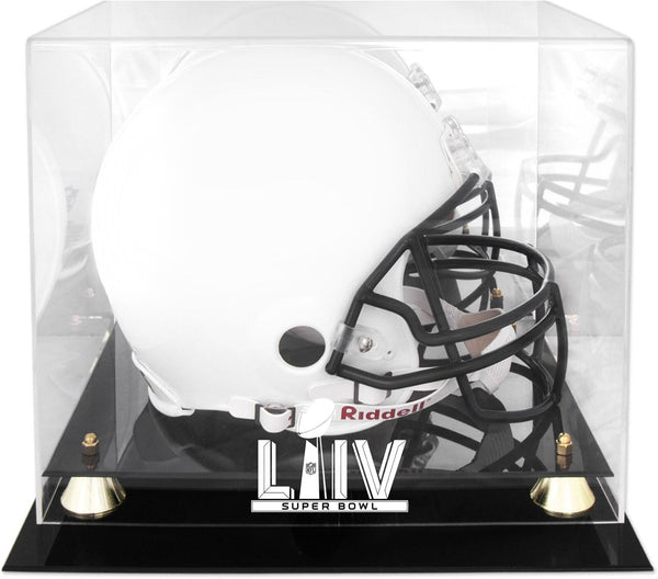 Super Bowl LIV Golden Classic Helmet Logo Display Case