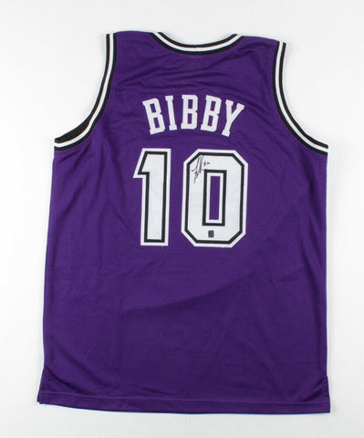 Mike Bibby Signed Sacramento Kings Jersey (Tennzone Sports Holo) 1997 NCAA Champ