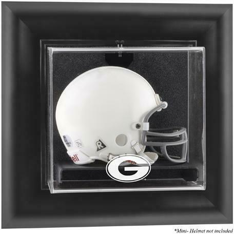 Georgia Bulldogs Black Framed Wall-Mountable Mini Helmet Display Case - Fanatics