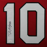 DEANDRE HOPKINS (Cardinals red SKYLINE) Signed Autographed Framed Jersey JSA