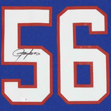 FRMD Lawrence Taylor New York Giants Signed Mitchell&Ness Blue 1990 Auth Jersey