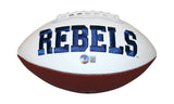 Wesley Walls Autographed Ole Miss Rebels Logo Football CHOF Beckett 34950