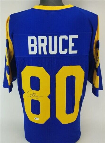 Isaac Bruce Signed Los Angeles Rams Jersey (Beckett COA) 4xPro Bowl Receiver