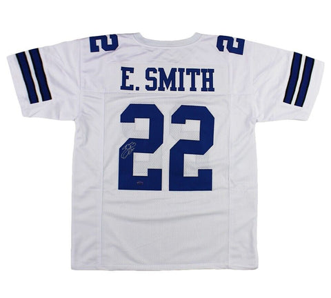 Emmitt Smith Signed Dallas Custom White Jersey
