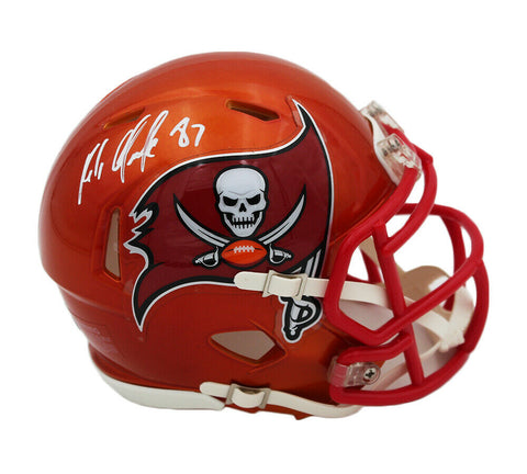 Rob Gronkowski Signed Tampa Bay Buccaneers Speed Flash NFL Mini Helmet