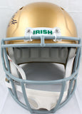 Kyle Hamilton Autographed Notre Dame F/S Shamrock Speed Helmet-Beckett W Holo