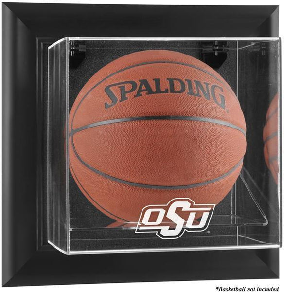 Oklahoma State Cowboys Black Framed Wall-Mountable Basketball Case