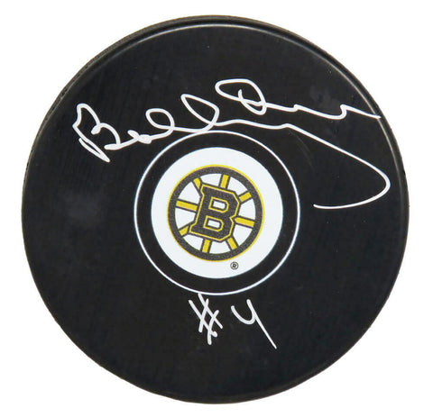 Bobby Orr Signed Boston Bruins Logo Hockey Puck - Great North Road (GNR)