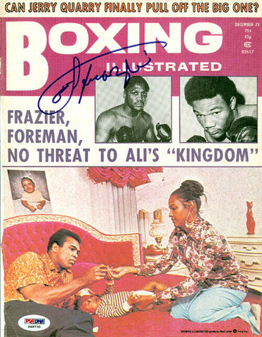 Joe Frazier Autographed Signed Boxing Illustrated Magazine Cover PSA/DNA #S48735