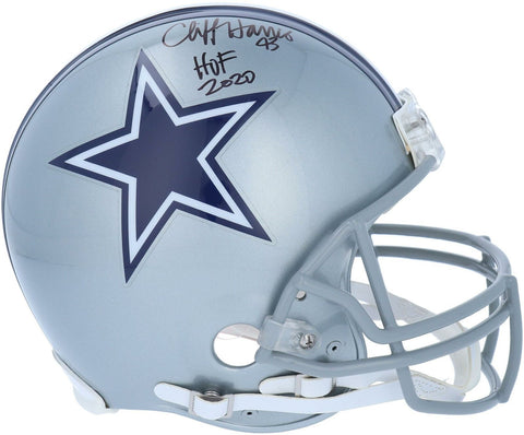 Cliff Harris Dallas Cowboys Signed Riddell Authentic Pro Helmet & HOF 2020 Insc