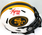 Kyle Juszczyk Signed San Francisco 49ers Lunar Mini Helmet- Beckett W Holo *Red