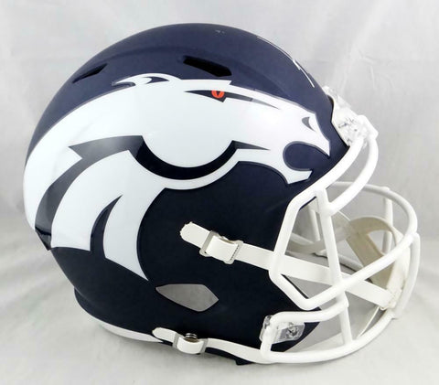 Phillip Lindsay Signed Denver Broncos F/S AMP Speed Helmet- JSA W Auth *White