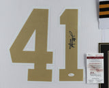 Alvin Kamara Signed New Orleans Saints 35x43 Framed Jersey (JSA COA) 5xPro Bowl