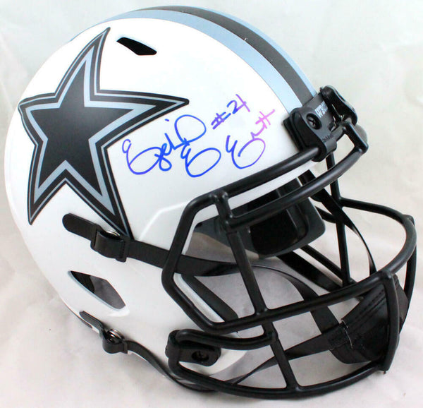 Ezekiel Elliott Autographed Cowboys Lunar F/S Speed Helmet- Beckett W Hologram