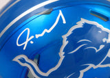 Jameson Williams Autographed Detroit Lions Flash Speed Mini Helmet-BeckettW Holo