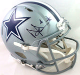 Dak Prescott Autographed Dallas Cowboys F/S Speed Authentic Helmet- BAW Holo