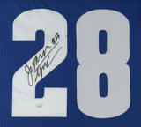 Jonathan Taylor Signed Indianapolis Colt 35x43 Framed Jersey (JSA) 2021 Pro Bowl
