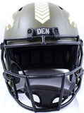 Terrell Davis Signed Broncos F/S Salute to Service Helmet w HOF-Beckett W Holo