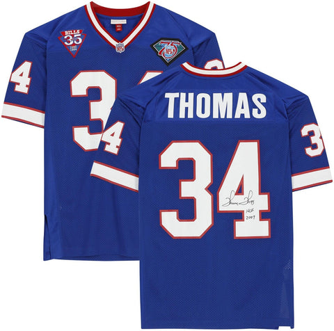 Thurman Thomas Buffalo Bills Signed Mitchell & Ness Jersey w/H of 2007 Insc