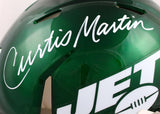Curtis Martin Signed New York Jets F/S Speed Authentic Helmet- PSA Auth *White