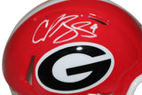 Champ Bailey Autographed Georgia Bulldogs Speed Mini Helmet Beckett 35563