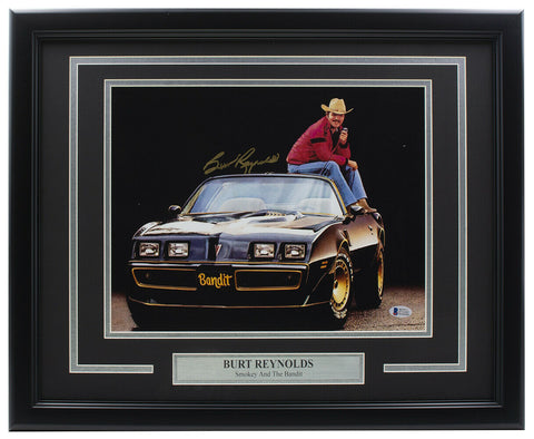 Burt Reynolds Signed Framed 11x14 Smokey And The Bandit Photo BAS ITP
