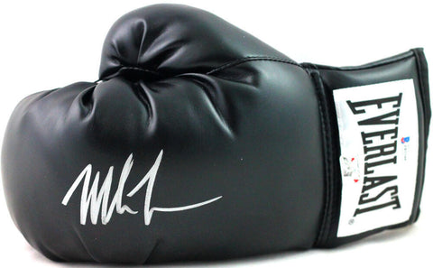 Mike Tyson Autographed Black Everlast Boxing Glove -Beckett Auth *Left