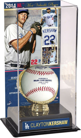 Clayton Kershaw LA Dodgers 2014 NL MVP Gold Glove w/Image Display Case