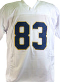 Chase Claypool Autographed White College Style Jersey- Beckett W *Silver