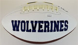 Rashan Gary "Hail to the Victors" Signed Michigan Wolverines Logo Football (JSA)