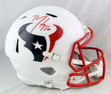 DeAndre Hopkins Autographed Texans Flat White Speed F/S Helmet - JSA W Auth *Red