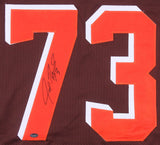 Joe Thomas Signed Cleveland Browns Jersey (Schwartz COA)10xPro Bowl Off. Lineman