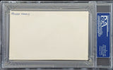 Yankees Roger Maris Authentic Signed 3X5 Index Card Autographed PSA/DNA Slabbed