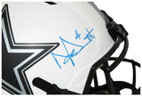 Dak Prescott Autographed Dallas Cowboys Authentic Lunar Helmet BAS 32774