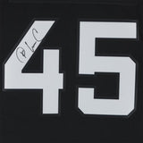Framed K'Lavon Chaisson Jacksonville Jaguars Autographed #45 Black Nike Jersey