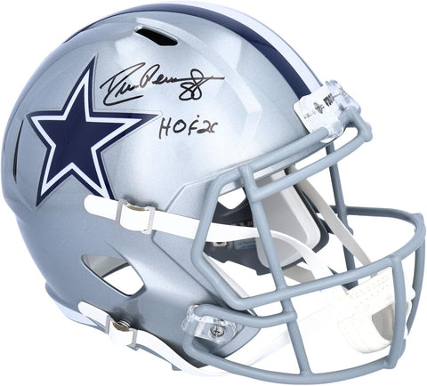 Drew Pearson Cowboys Signed Riddell Speed Replica Helmet with "HOF 21" Insc