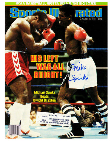 Michael (Mike) Spinks Signed Sports Illustrated March 28, 1983 Magazine - SS