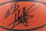 Dikembe Mutombo Shaquille O' Neal Autographed Wilson NBA Basketball-BAW Hologram