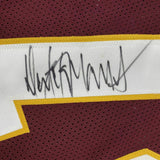 Autographed/Signed DEXTER MANLEY Washington Burgundy Football Jersey JSA COA