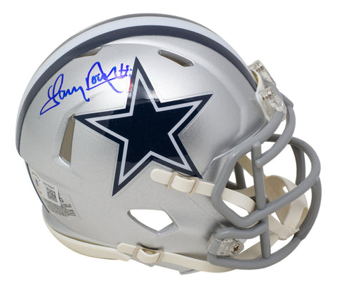 Tony Dorsett Signed Dallas Cowboys Mini Speed Replica Helmet BAS ITP