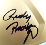 Rudy Ruettiger Signed Notre Dame Riddell F/S Speed Helmet w/2 Insc.-BeckettWHolo