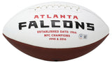 Michael Vick Signed Atlanta Falcons White Logo Football BAS ITP