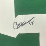 FRAMED Autographed/Signed PAUL HORNUNG 33x42 Notre Dame Green Jersey JSA COA