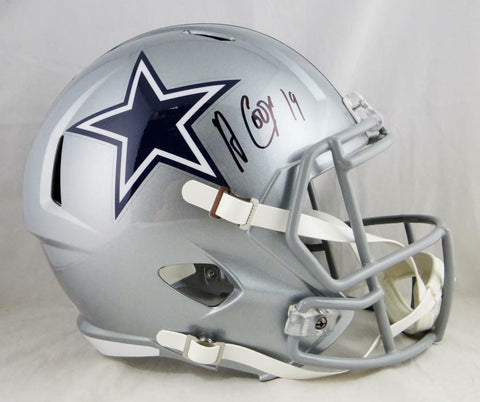 Amari Cooper Autographed Dallas Cowboys Speed Full Size Helmet- JSA W Auth *Fron