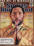 Ray Lewis Autographed 11/13/2006 Sports Illustrated Magazine Beckett 38907